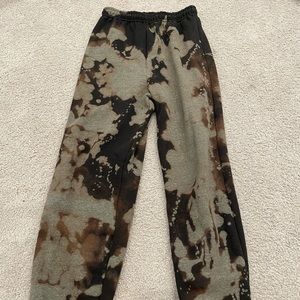 Bleach Dyed Sweatpants